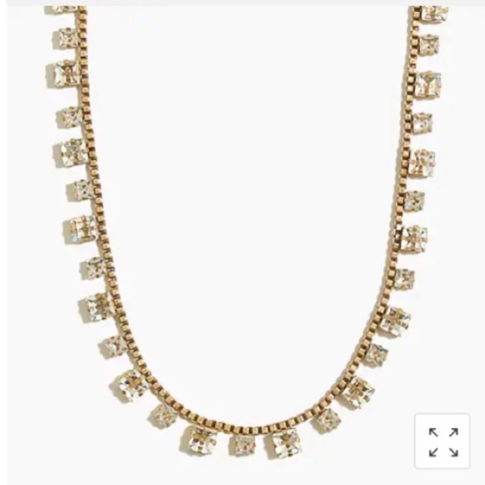 J. Crew Elegant Simple Gold Statement Necklace